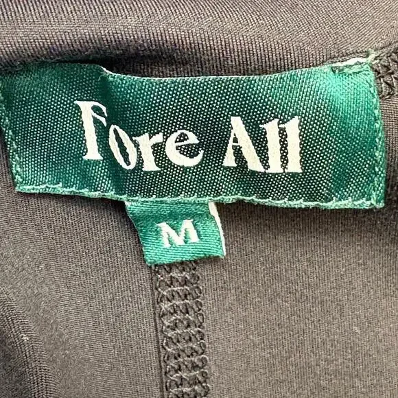 Fore All Black George Mini Golf Skirt Skort Performance Activewear Stretch M - Picture 2 of 12